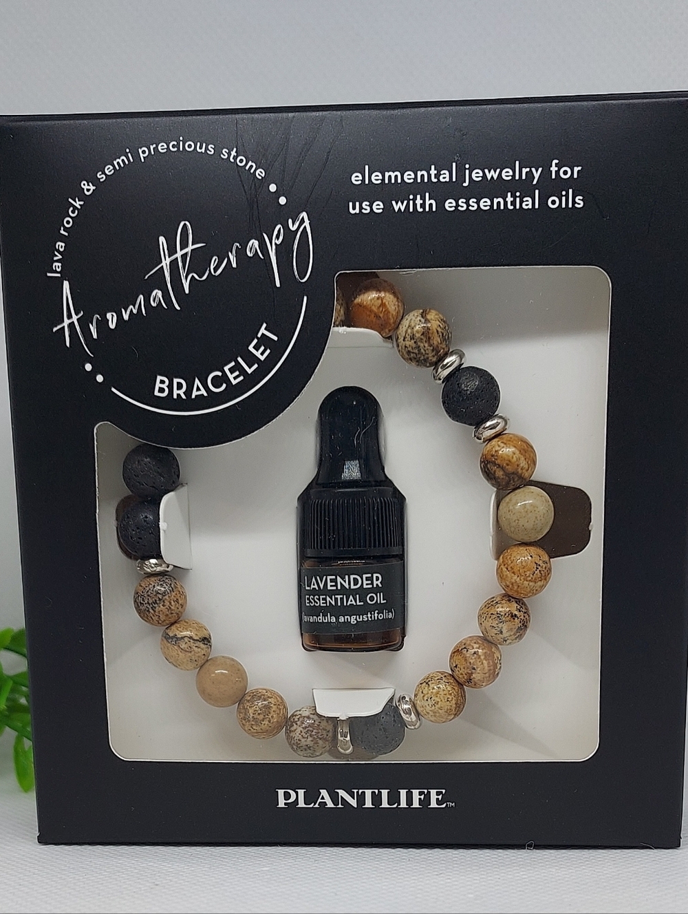 Aromatherapy Bracelet Lava Rock With Lavender Oil Set NWT